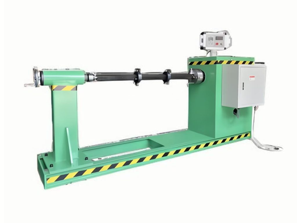 百力数控 PCW-2T 重载变压器线圈绕线机实拍，2 吨大负载大扭矩机型，可选计数器 / PLC / 数控伺服三档控制系统，适配大型电抗器、电力变压器重型线圈加工