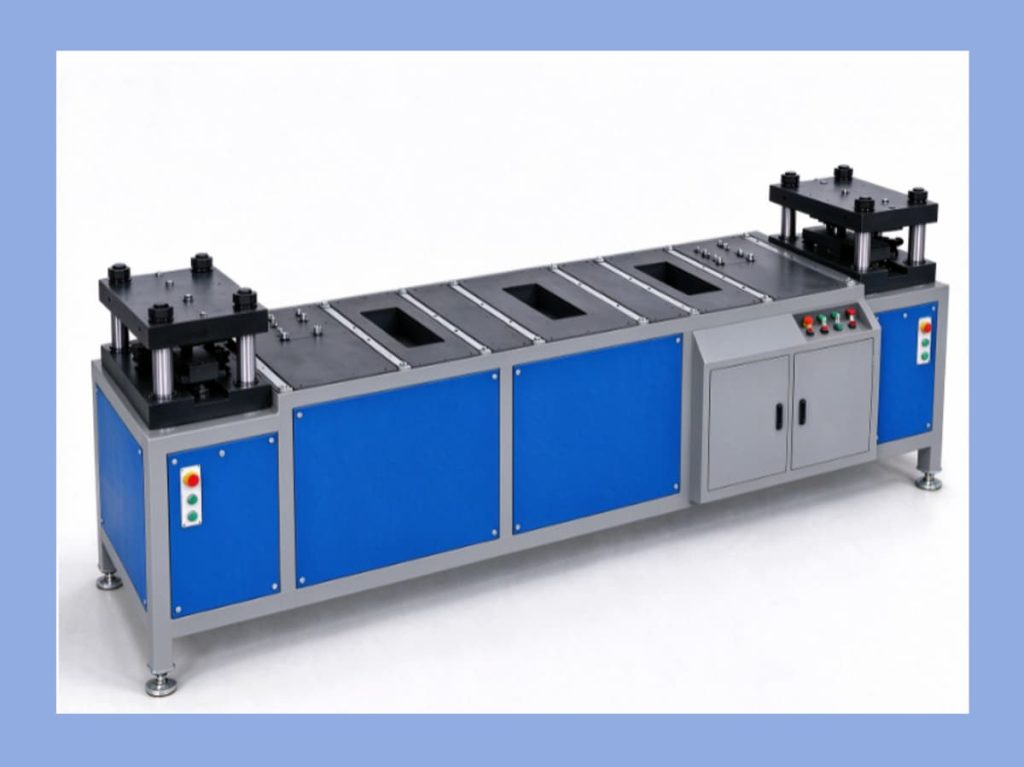 百力数控PBM-600DB铜排双头压弯机，母线槽铜排端部台阶成型设备